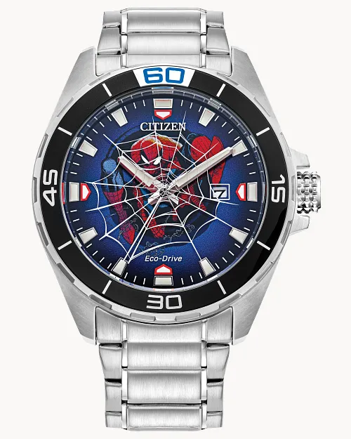 Spider-Man Boxed Set Blue Dial Stainless Steel Bracelet Spider-Man Boxed Set Blue Dial Stainless Steel Bracelet